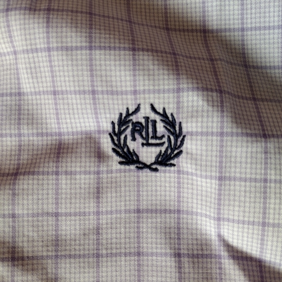 Ralph Lauren Youth Lavender Plaid Button Down Shirt NWOT - Picture 4 of 13